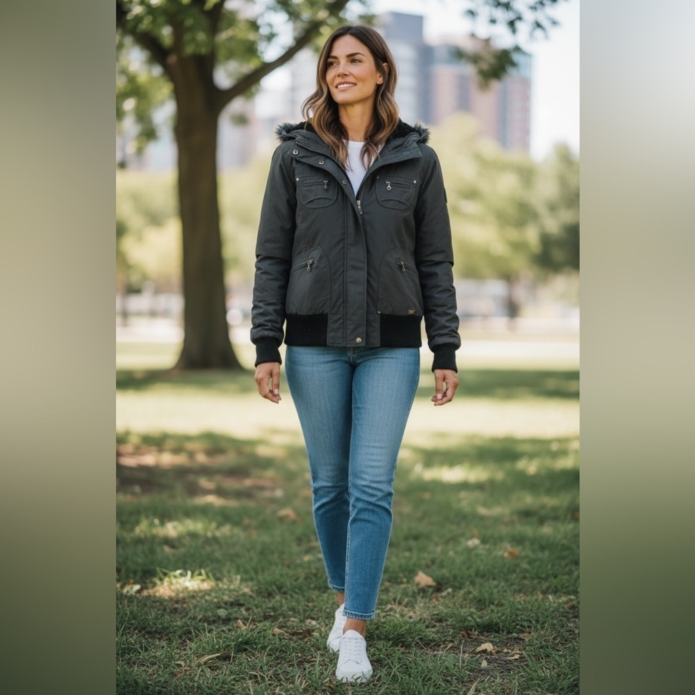 TNA Aritzia St. Moritz Winter Bomber Jacket